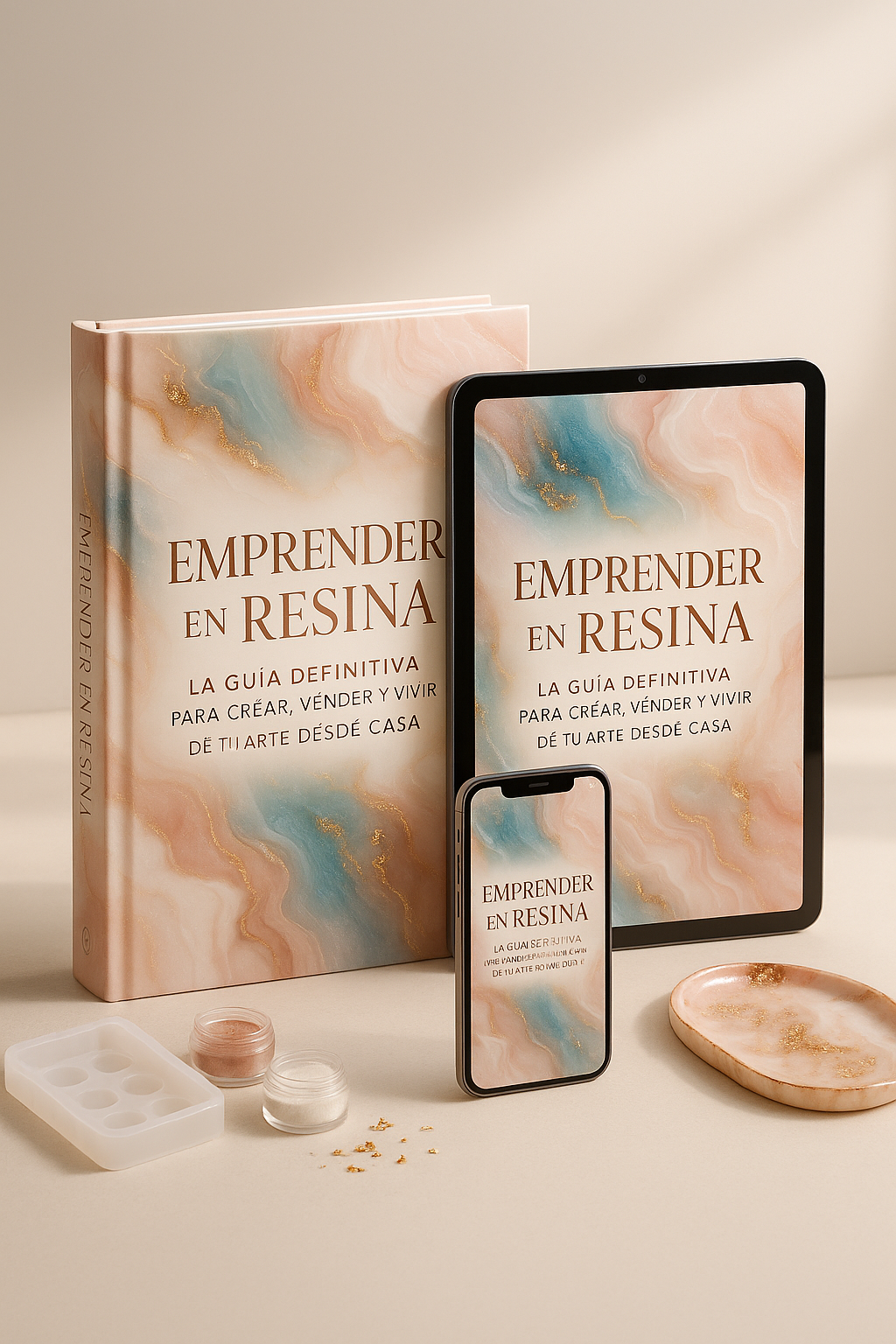 Manual Profesional de Arte en Resina + 4 Bonos de Regalo